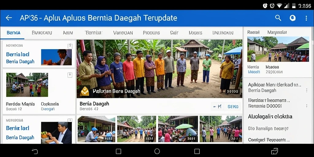 Antarmuka bersih dan mudah digunakan dari aplikasi API36.