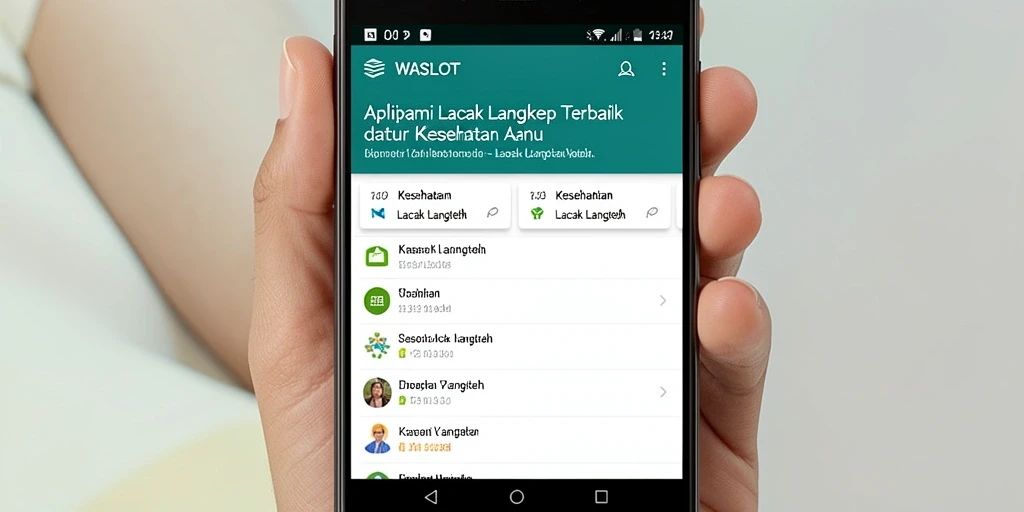 Tampilan antarmuka utama aplikasi Lacak Langkah yang informatif.