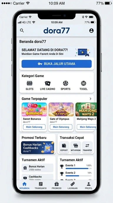 Tampilan link alternatif dora77